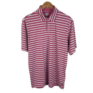 PO162 Mens ASHWORTH Preppy Striped Tour Performance Golf Polo Shirt M